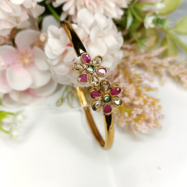 Floral Open Bangle 1