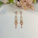 AD Earrings Rose Gold Pink