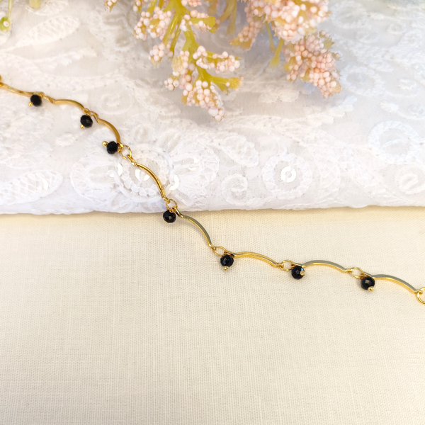 Black Beads Bracelet