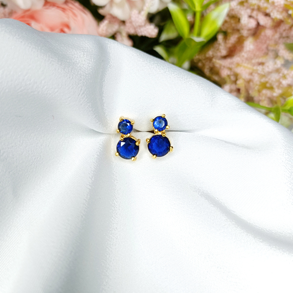Ear Studs Royal Blue