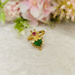 Paalakka Ring Green Adjustable