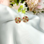 Ruby White Studs Medium