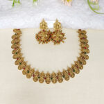 Lakshmi Coin Neckset with Jhumka
